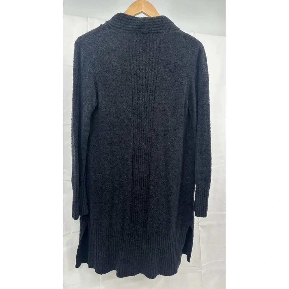 Barefoot Dreams Cardigan Women's M‎ Black Cozychic Lite Sweater Pockets Soft